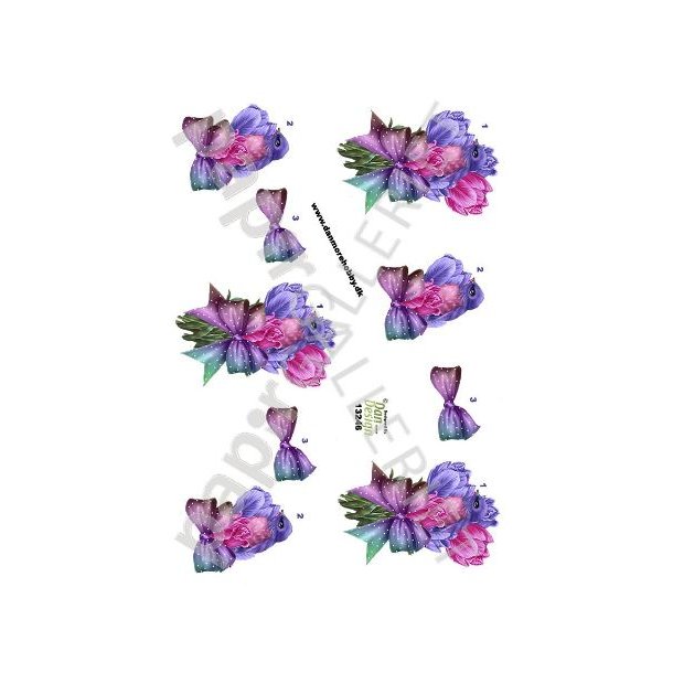 3D Ark Dan-Design Blomsterfugl 13246