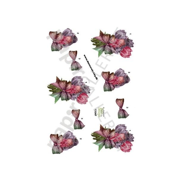 3D Ark Dan-Design Blomsterfugl 13247