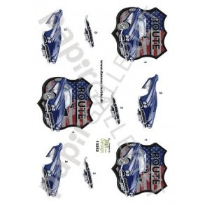 3D Ark Dan-Design Retro Bil Route66 13252