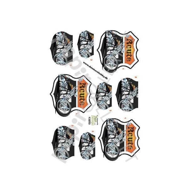 3D Ark Dan-Design Motorcykel Route66 13253
