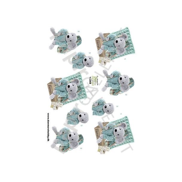 3D Ark Dan-Design Strikke og Hkkel 13268