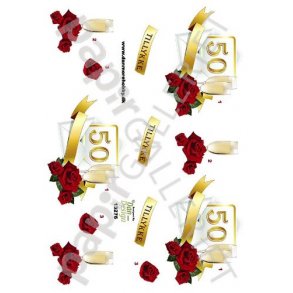 3D Ark Dan-Design Guldbryllup 13276