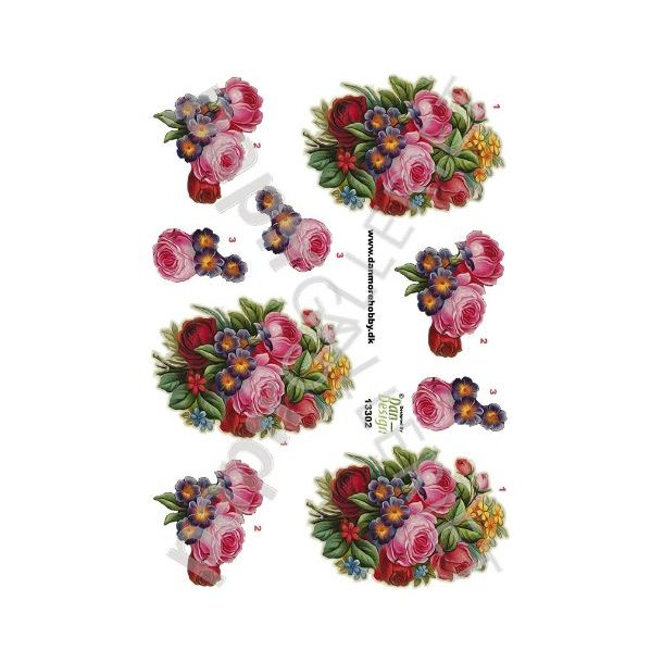 3D Ark Dan-Design Blomster 13302