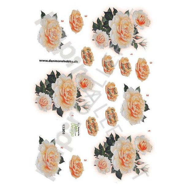 3D Ark Dan-Design Blomster 13308