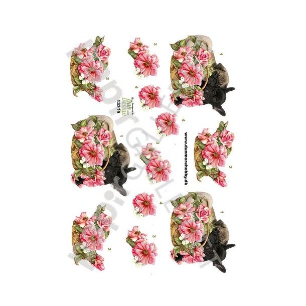 3D Ark Dan-Design BlomsterHunde 13316