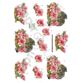 3D Ark Dan-Design BlomsterKatte 13317