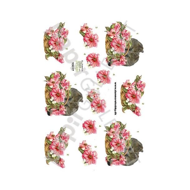 3D Ark Dan-Design BlomsterKatte 13317