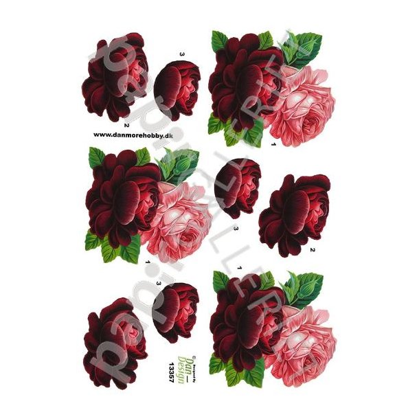 3D Ark Dan-Design Blomster 13357