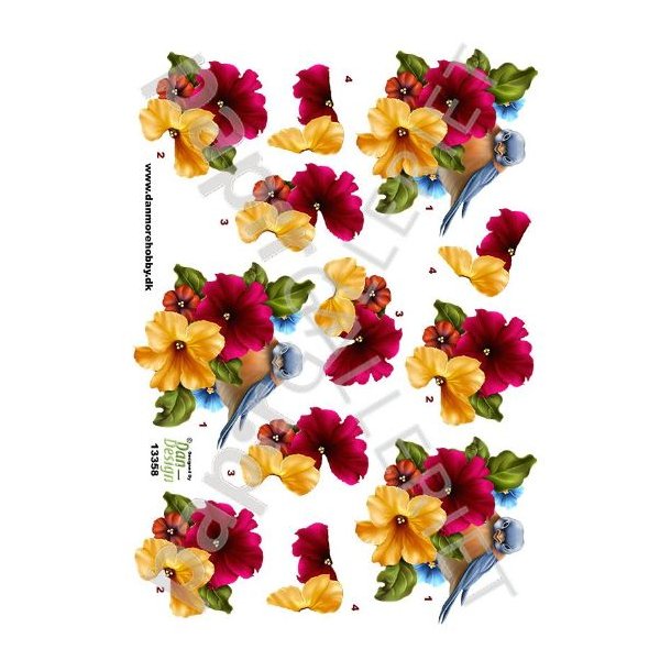 3D Ark Dan-Design BlomserFugl 13358