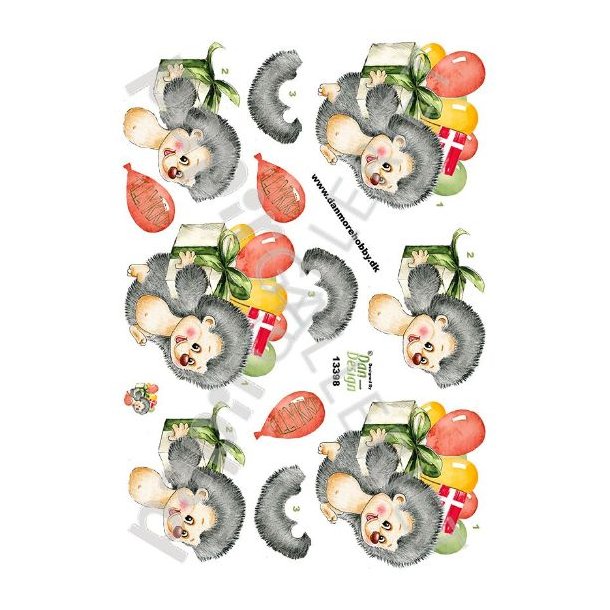 3D Ark Dan-Design Pindsvin 