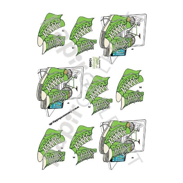 3D Ark Dan-Design Computer - Sneakers - Mobil  Grn 13408