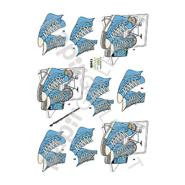 3D Ark Dan-Design Computer - Sneakers - Mobi Bl 13409