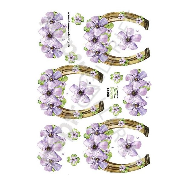 3D Ark Dan-Design Hestesko Guld 13468