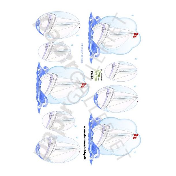 3D Ark Dan-Design Sejlskib 13474