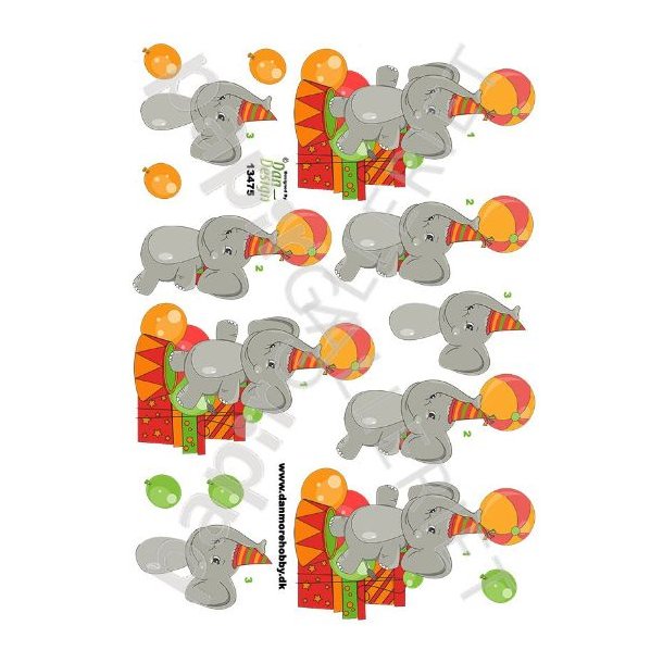 3D Ark Dan-Design Elefant 13475