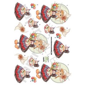 3D Ark Dan-Design Blomsterpige 13476