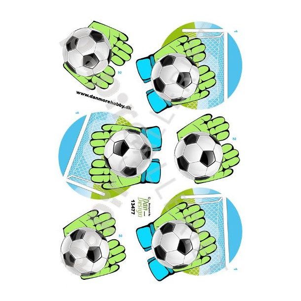 3D Ark Dan-Design Fodbold Mlmand 13477