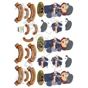 3D Ark Dan-Design Spejder Bl Pige 13483