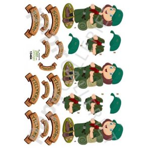 3D Ark Dan-Design Spejder Grn Pige 13484