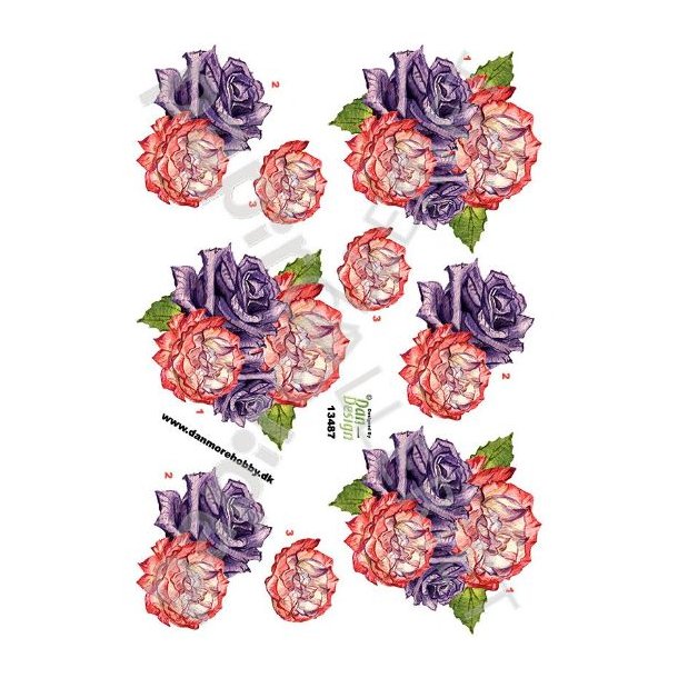 3D Ark Dan-Design Blomster 13487