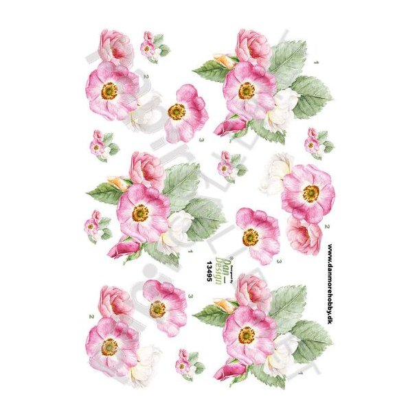 3D Ark Dan-Design Blomster 13495