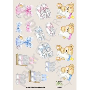 3D Ark Dan-Design Minikort Baby - Barnedb - BabyShower 13506