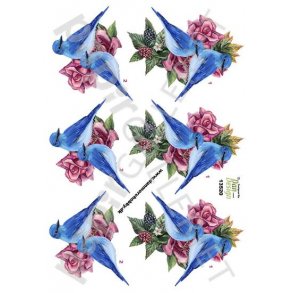 3D Ark Dan-Design BlomsterFugl 13520