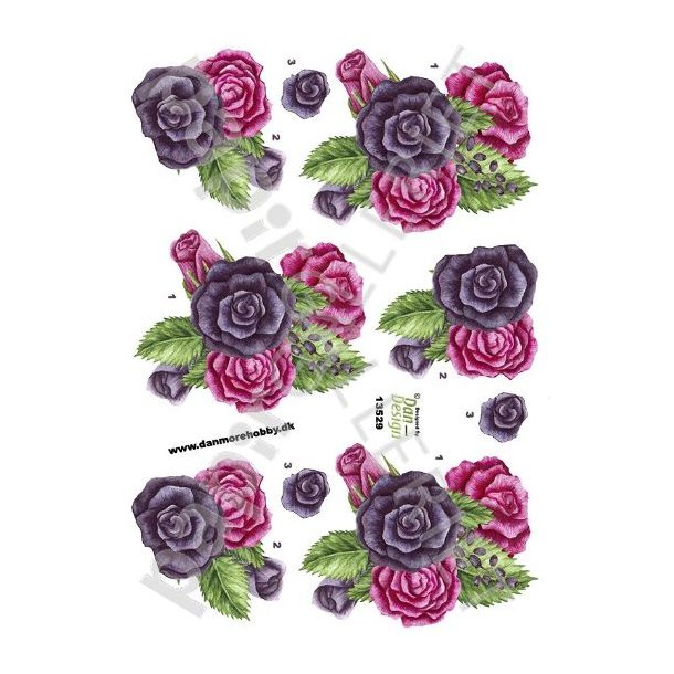 3D Ark Dan-Design Blomster 13529