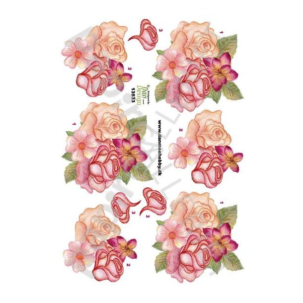 3D Ark Dan-Design Blomster 13533