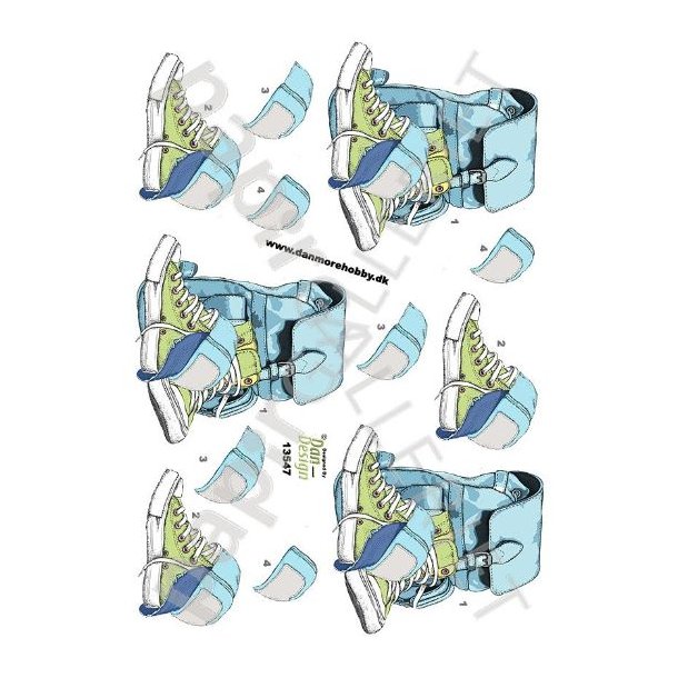 3D Ark Dan-Design Sneakers og Rygsk 13547