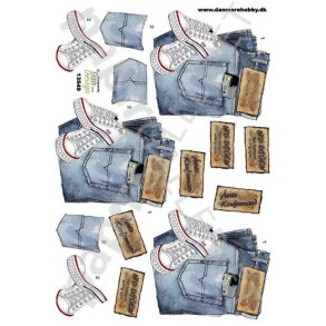 3D Ark Dan-Design Bukser og Sneakers 13549