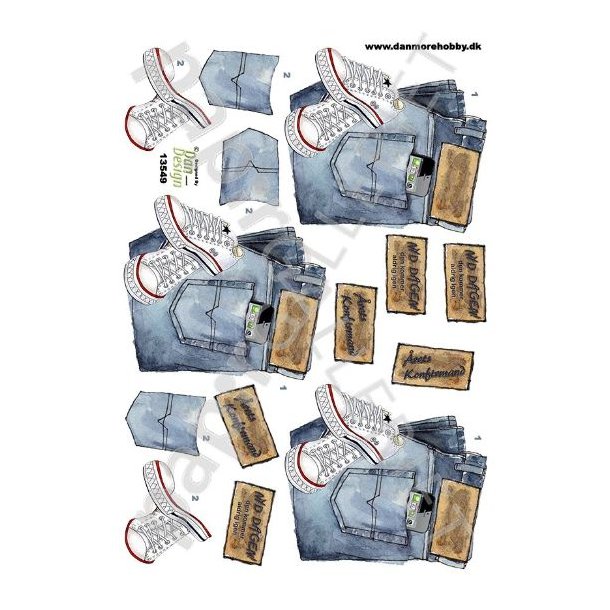 3D Ark Dan-Design Bukser og Sneakers 13549