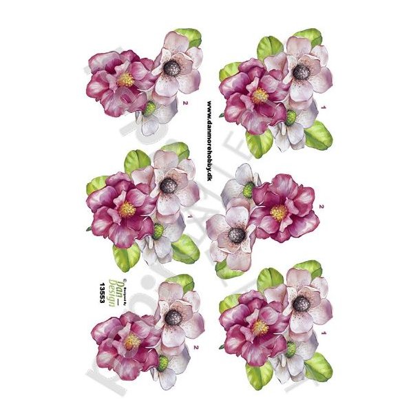 3D Ark Dan-Design Blomster 13553