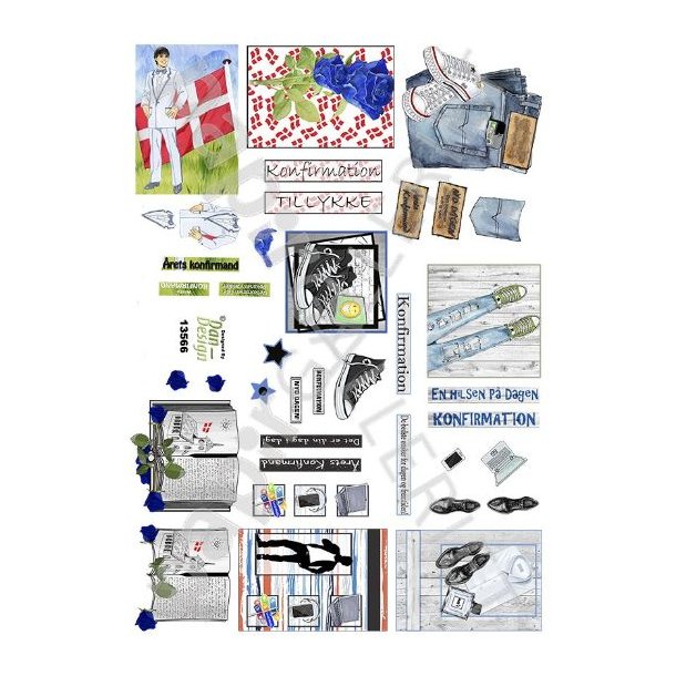 3D Ark Dan-Design Minikort Konfirmation 13566