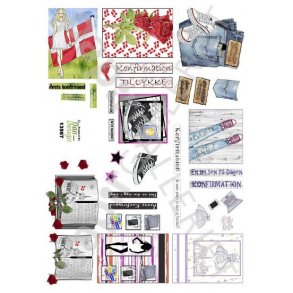 3D Ark Dan-Design Minikort Konfirmation 13567