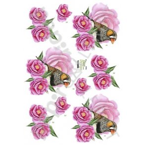 3D Ark Dan-Design BlomsterFugl 13586