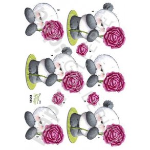 3D Ark Dan-Design BlomsterBamse 13593