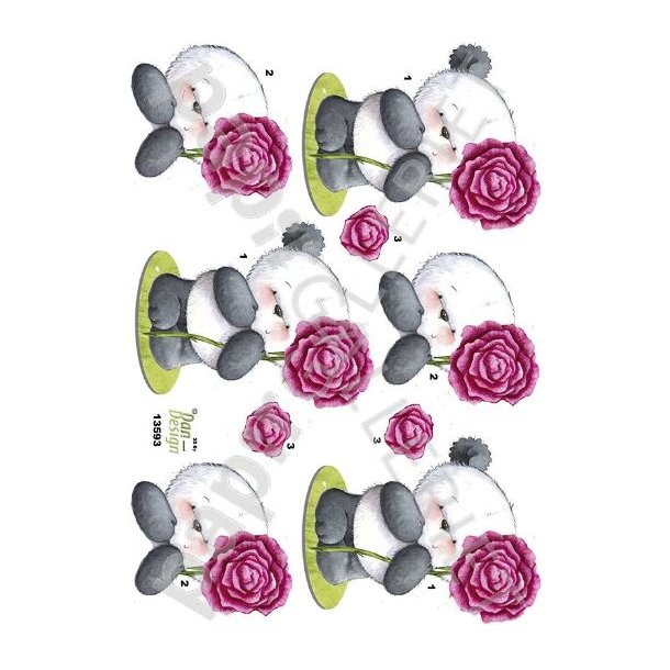 3D Ark Dan-Design BlomsterBamse 13593
