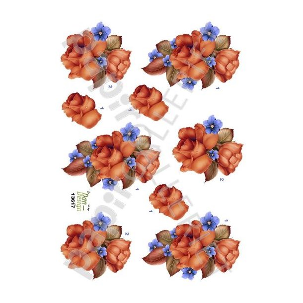 3D Ark Dan-Design Blomster 13617