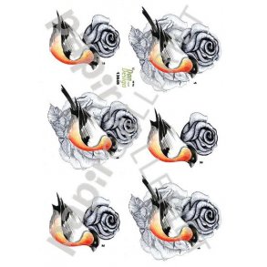 3D Ark Dan-Design Blomster Fugl 13649