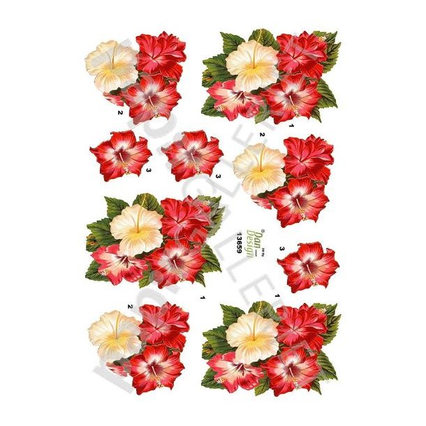 3D Ark Dan-Design Blomster 13659