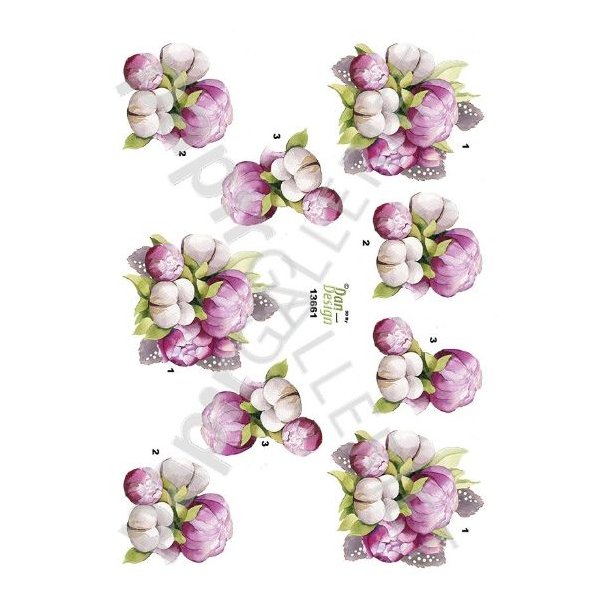 3D Ark Dan-Design Blomster 13661