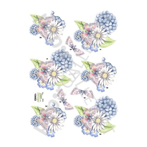 3D Ark Dan-Design Blomster 13662