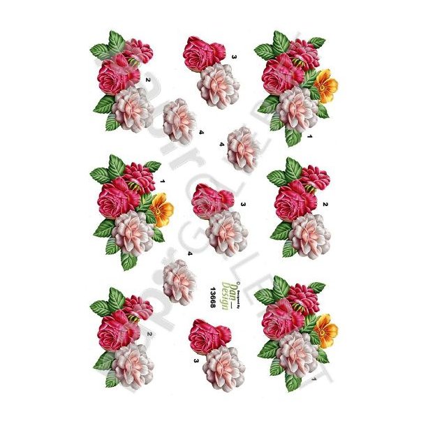 3D Ark Dan-Design Blomster 13668