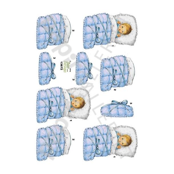 3D Ark Dan-Design Baby - Barnedb - BabyShower Bl 136672