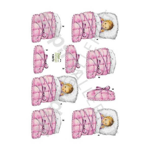 3D Ark Dan-Design Baby - Barnedb - BabyShower Lyserd 13673