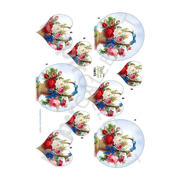 3D Ark Dan-Design Blomsterkurv 13675