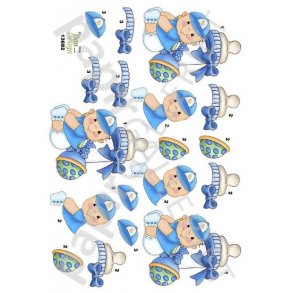 3D Ark Dan-Design Baby - Barnedb - BabyShower Bl 13682