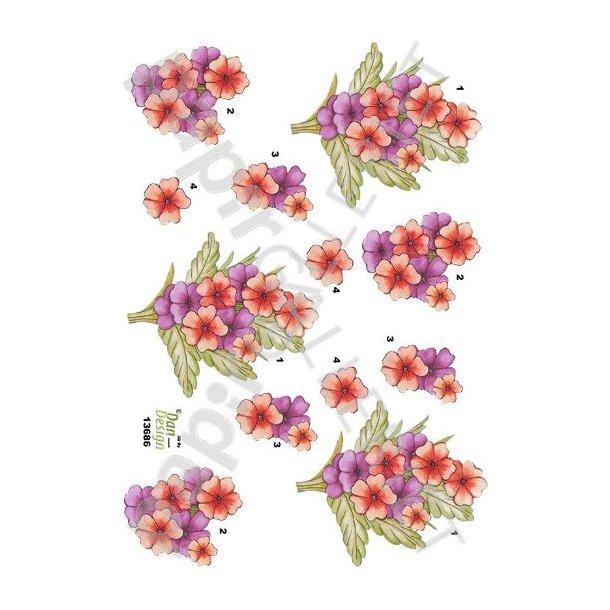 3D Ark Dan-Design Blomster 13686