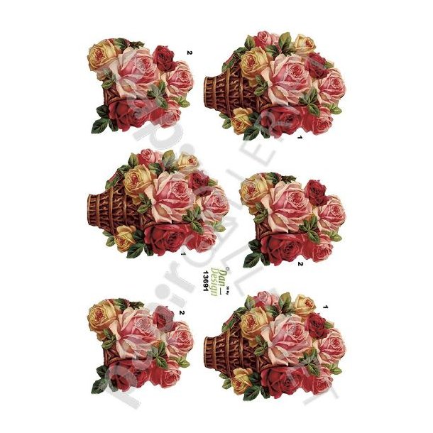 3D Ark Dan-Design Blomsterkurv 13691